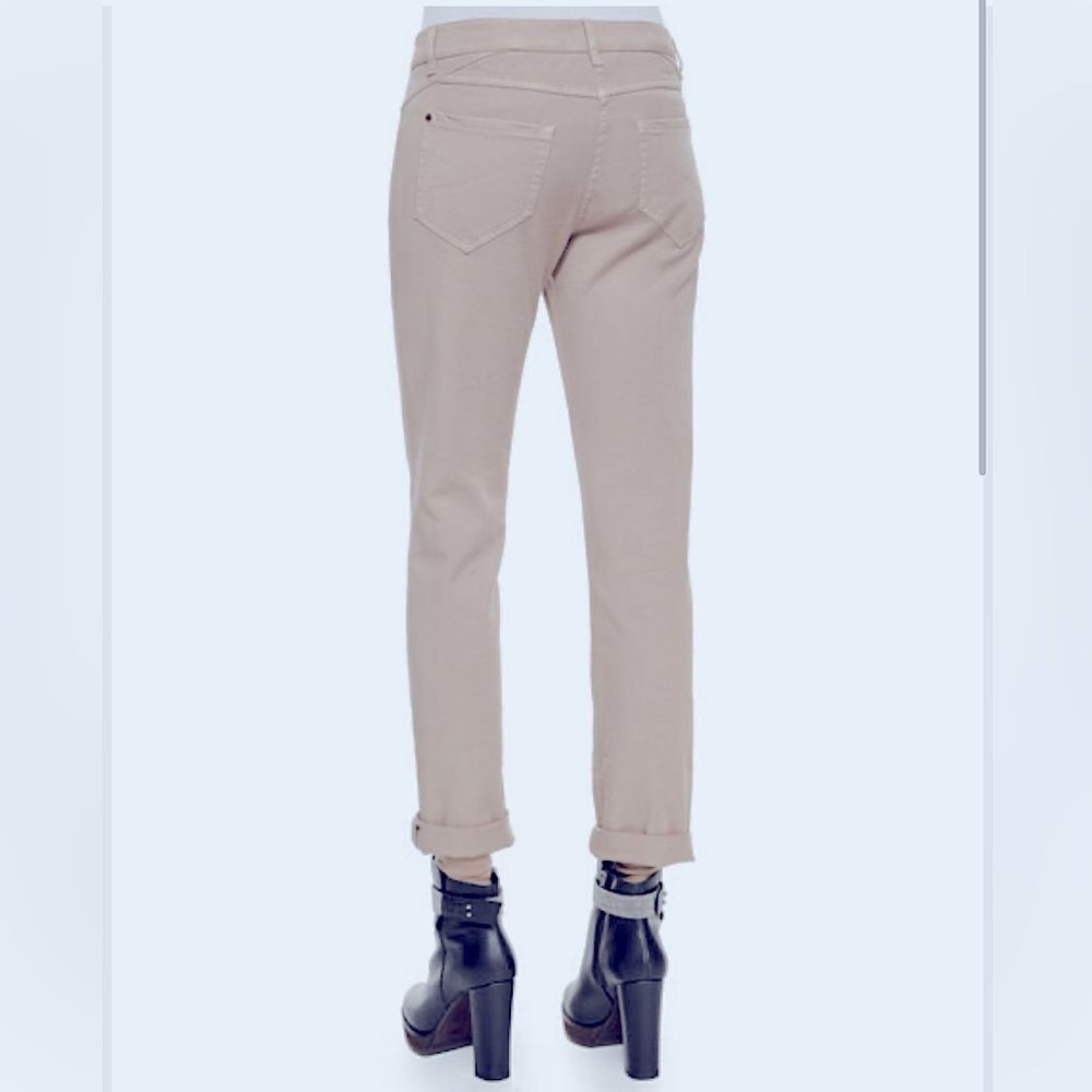 Brunello Cucinelli Garment-Dyed Five-Pocket Slim Straight Leg Jeans in Bran 8